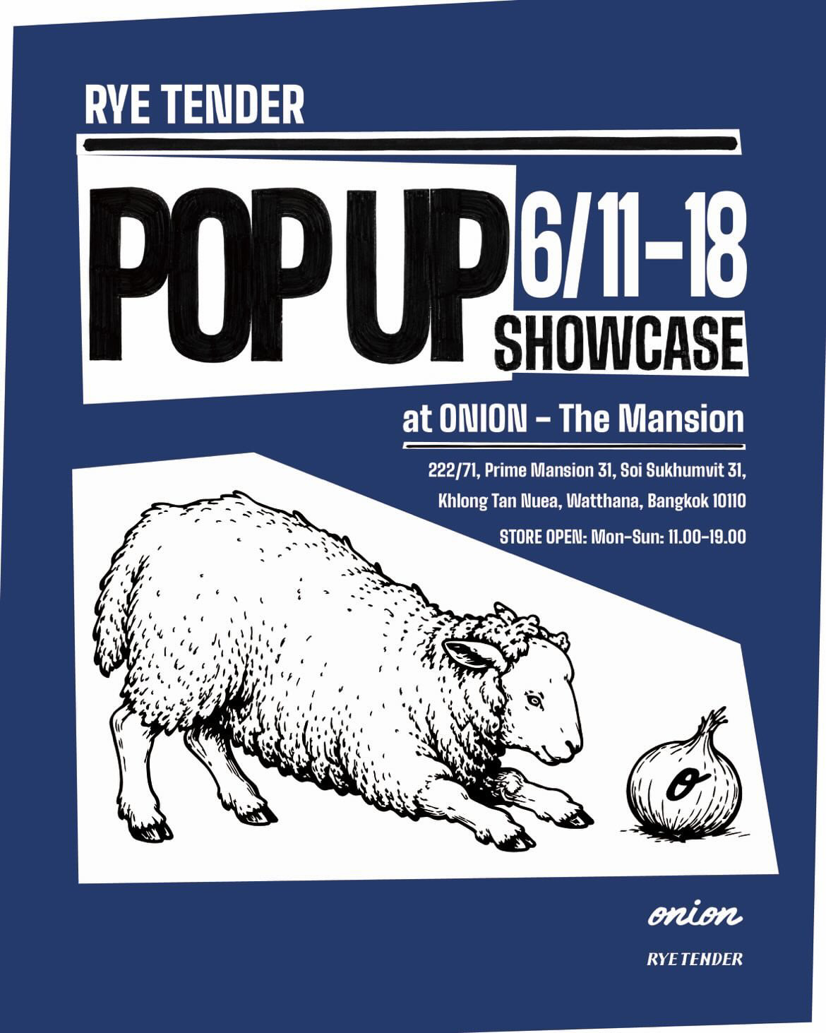 Rye Tender Pop-Up at Onion The Mansion
